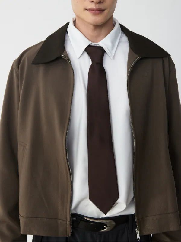 Solid Brown Tie