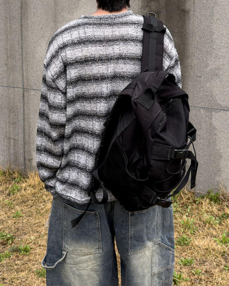 Ruin See-Through Stripe Knit