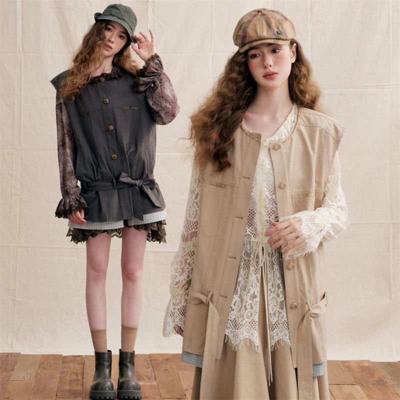 La mode MAQI（ラ モード マキ）の「ヴィンテージ ユーティリティ ウエスト ベスト（トップス）」