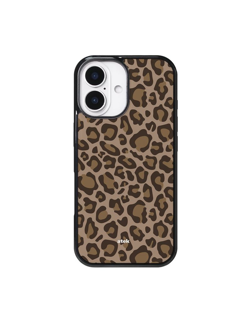 ATEK(アテック)の「Leopard Magsafe Glass Bumper Case(Brown)(Smartphone Accessories)」