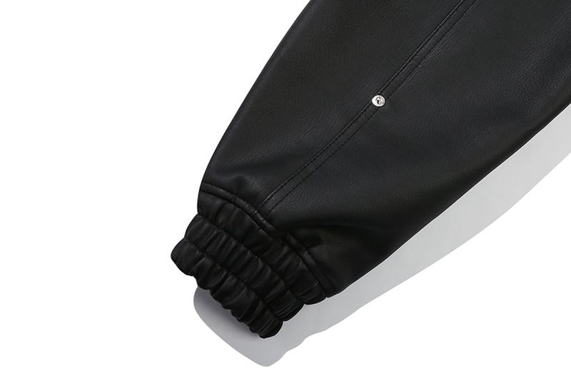 VEGAN LEATHER BIKER JACKET_BLACK