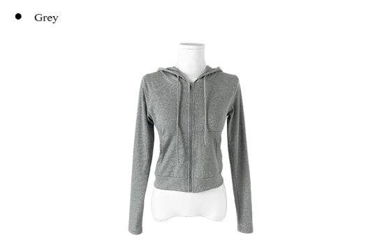 Gazelle Slim Fit Crop Hood Zip-Up