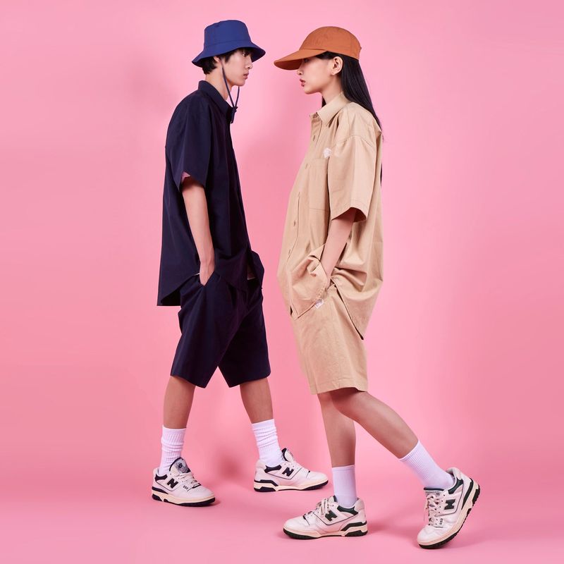 Heart Logo Set Up Chino Half Pants (2color)