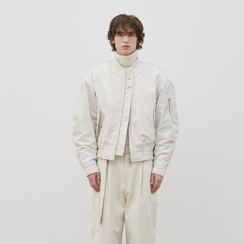 Modern MA Bomber Jacket (Ivory)