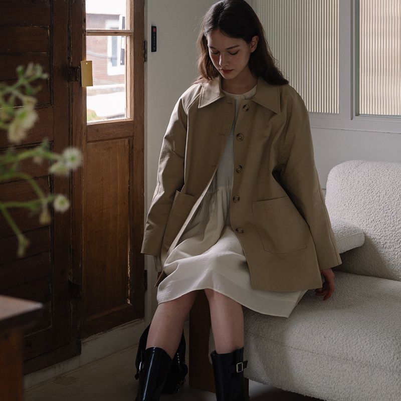 LAMINEZ（ラミネズ）の「ハーフトレンチコート（ジャケット/アウター）」
