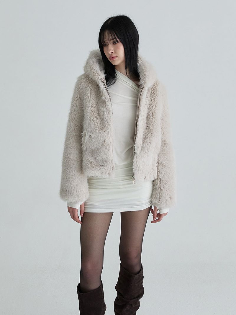 Hoodie fur jumper (Gray)