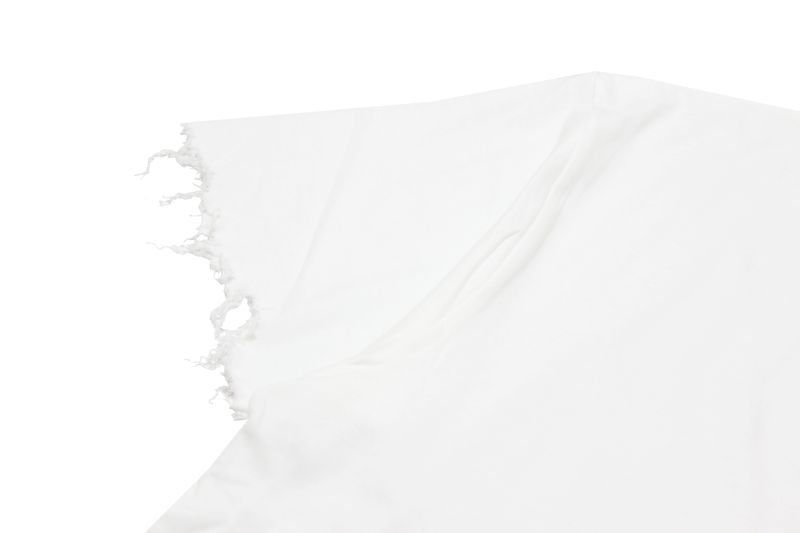 damage cutting t-shirt (white)