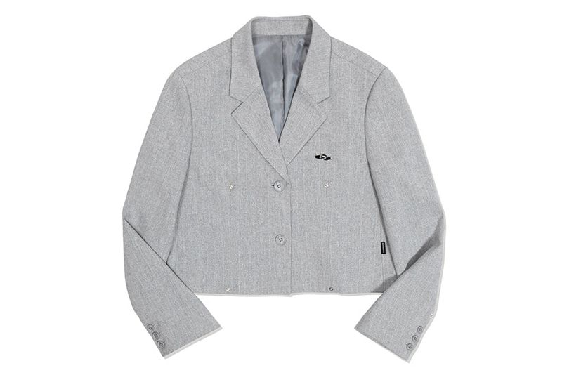 SHINING LOGO CROP BLAZER