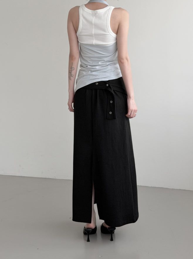Rimb Minimal Ribbed Sleeveless Top