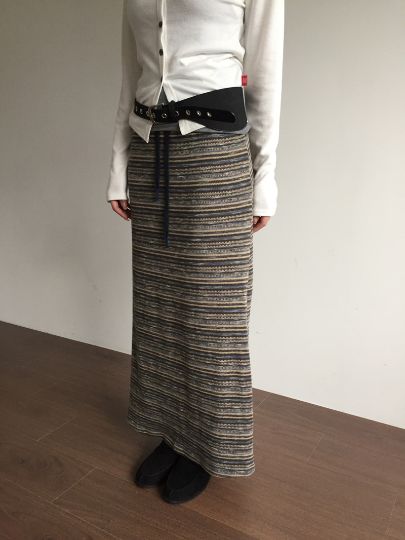 Venti knit long skirt (2color)