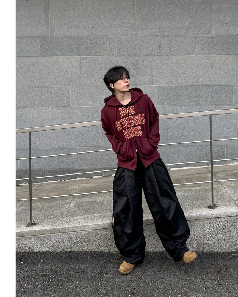 Luve Cotton Curved Wide Pants