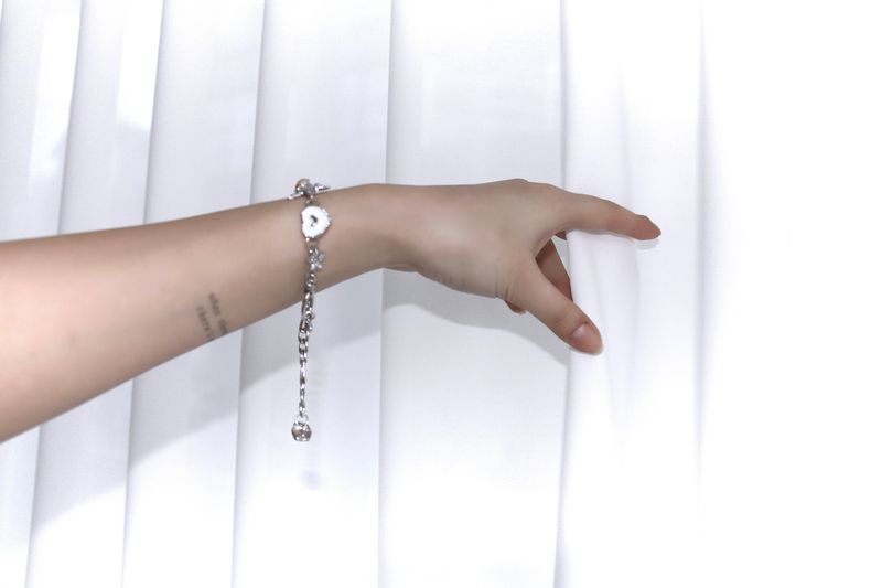 Star Flower Silver Chain Bracelet