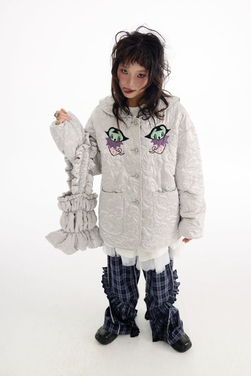 Silver embroidered jacket