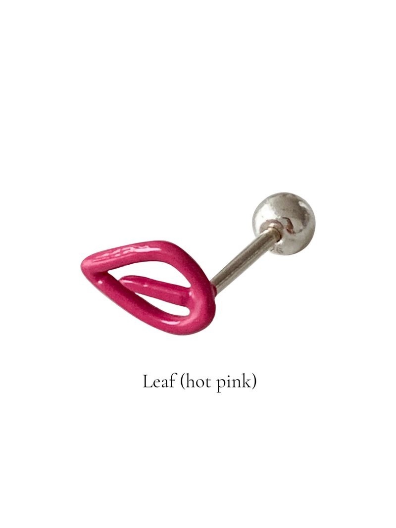 Rainbow doodle piercing (Hot pink)