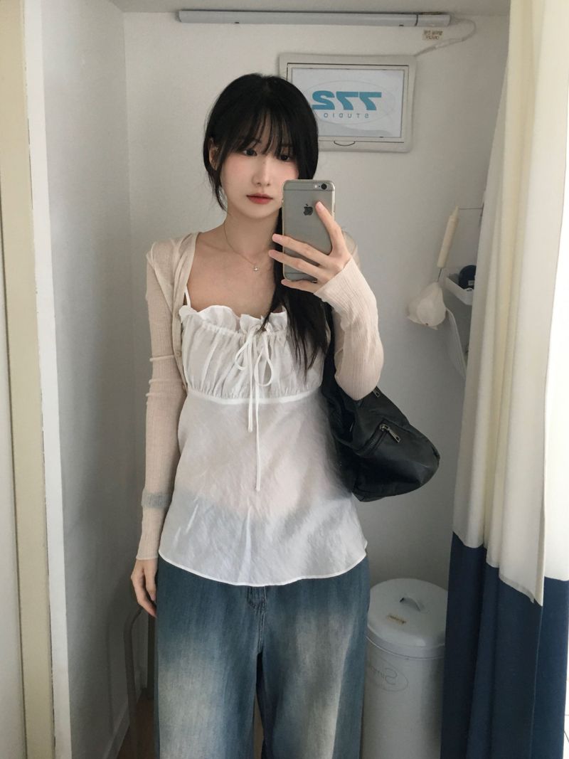 Kitten（キッテン）の「Coco Frill Bustier (2 colors)（Tops）」