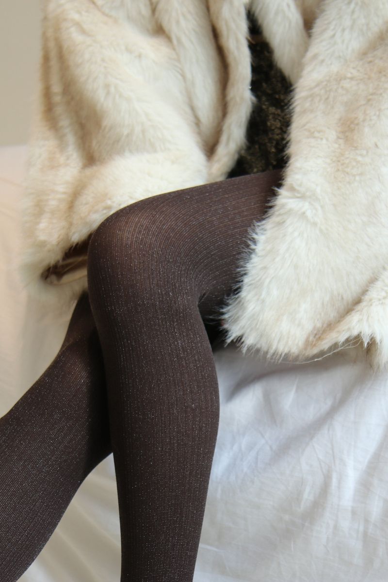 vertical stripes tights (espresso)