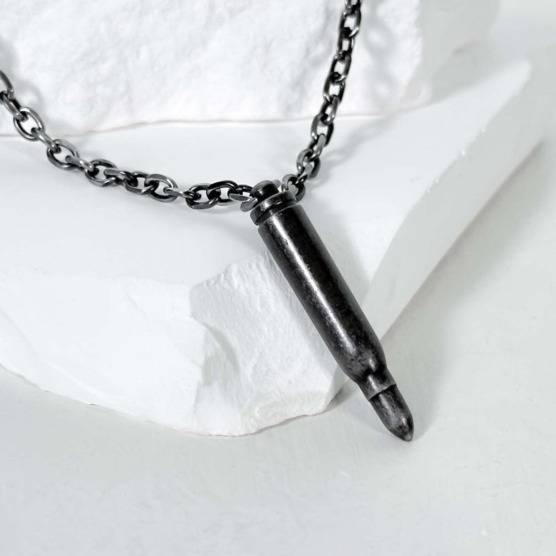 SS-OPEN SIGNATURE BULLET NECKLACE_large_dark silver