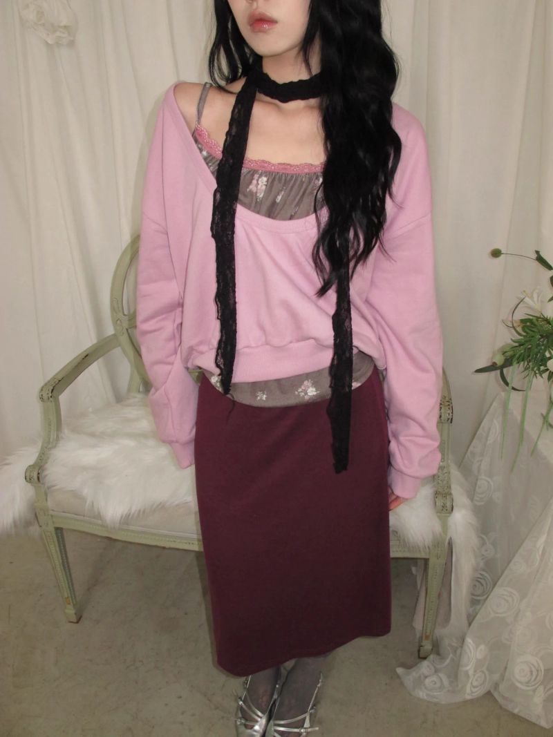 Rosy Lace Sleeveless