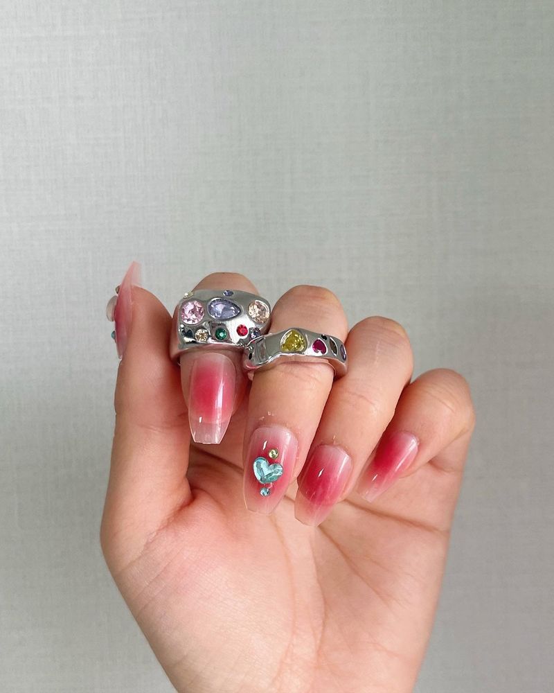 [aespa/Nmixx/Wooah/TNX] Silver gemstone ring_2