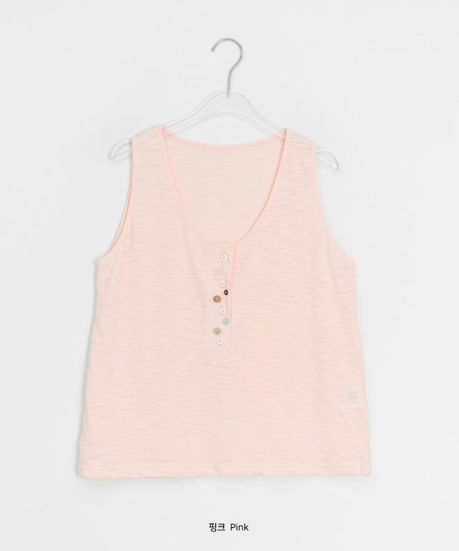 Libe Vintage Button Layered Sleeveless