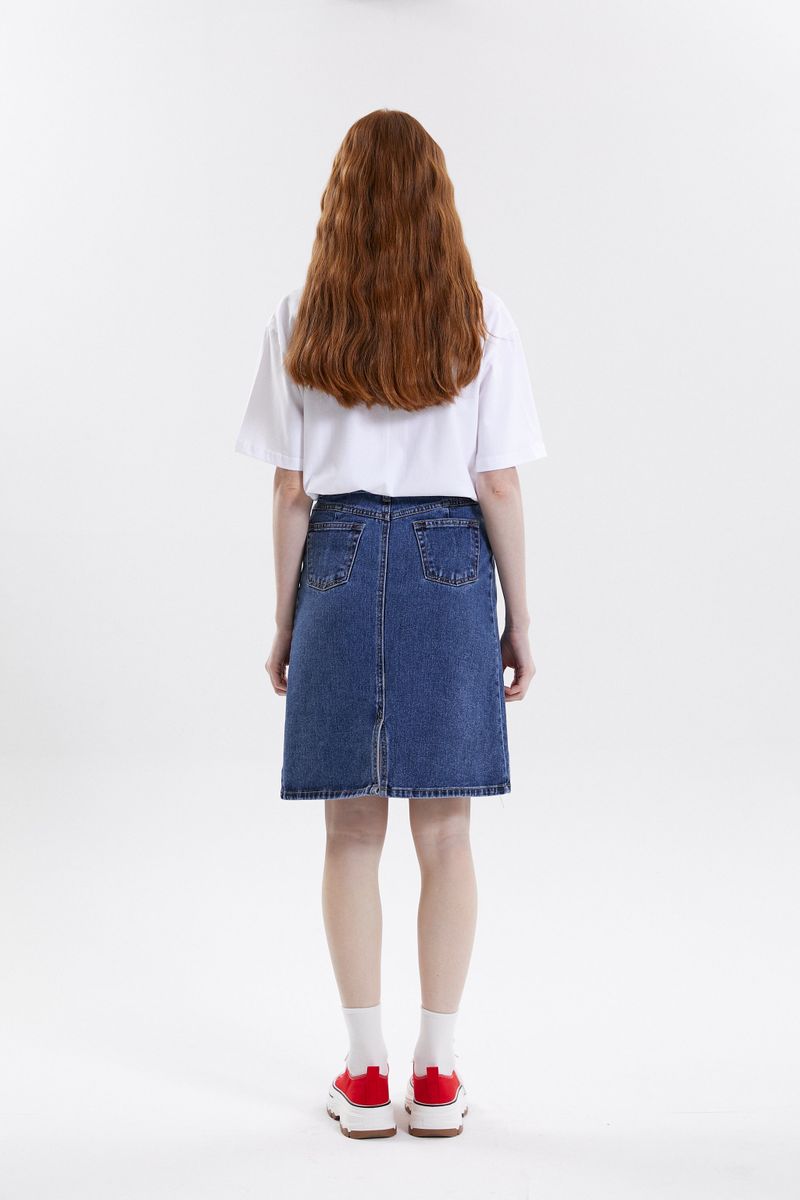 MIDI DENIM SKIRT