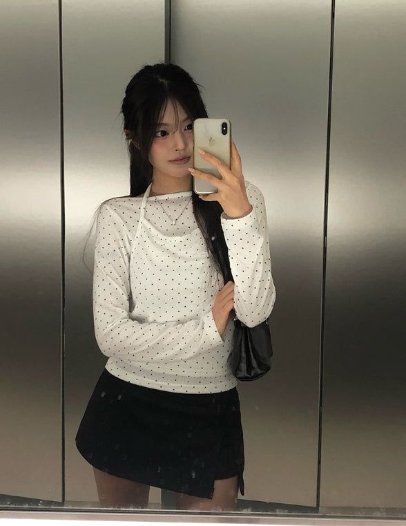 Rueun Training Slit Mini Skirt