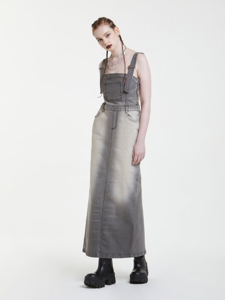 GATELESS（ゲートレス）の「OVERALL SKIRT（Dresses）」