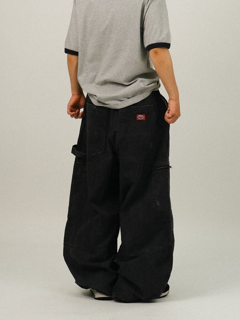 AP WORK DAMAGE COTTON WIDE PANTS