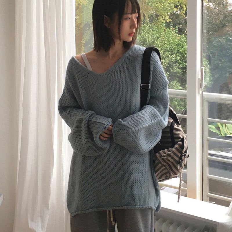WONDER WONDER（ワンダーワンダー）の「ウェディシックオーバーサイズフィットVネックニットウェアドレス（ワンピース/ドレス）」