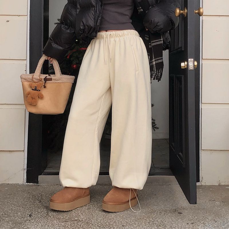 [BELLIDE MADE] Neuer, back raised two-way wide training pants