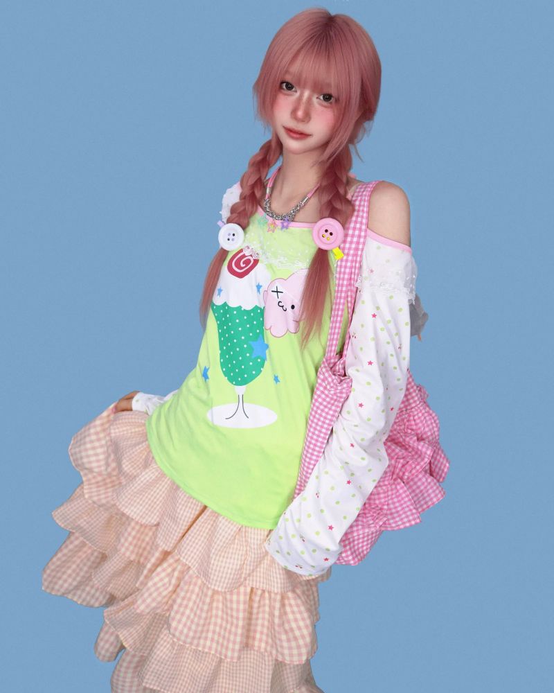 melon soda wide long T