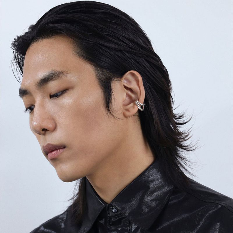 studio HAE（スタジオヘ）の「【MADE】 Men's two lines earcuff glossy（Accessories）」