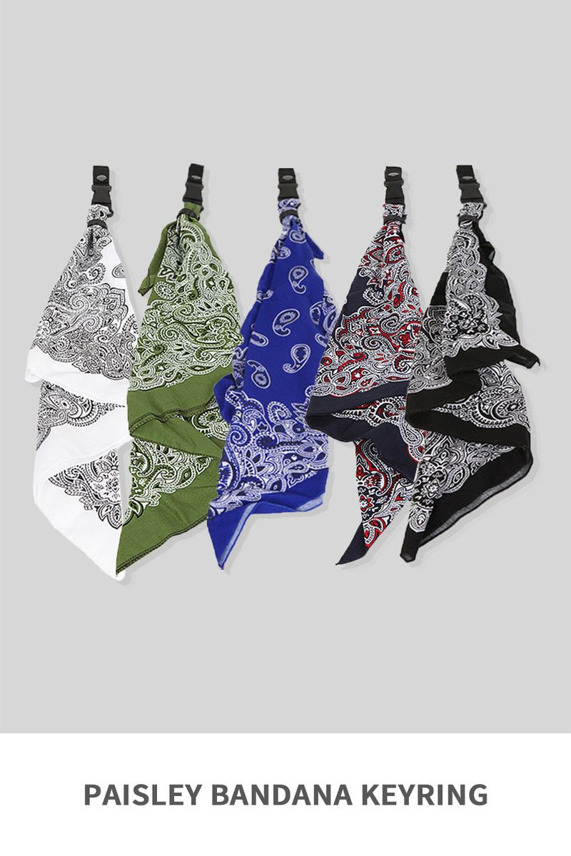 Paisley Bandana Keyring