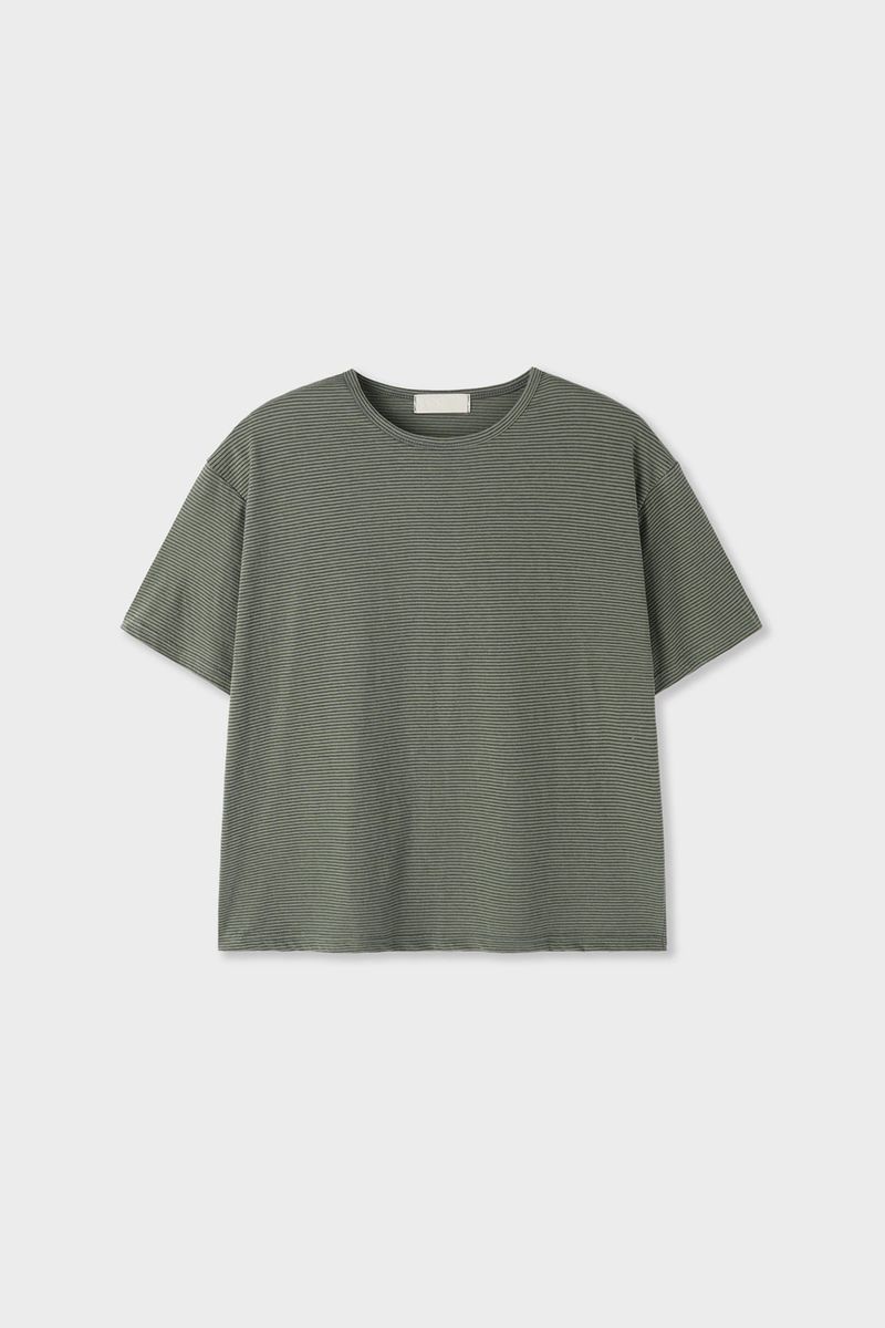 Debon Cropped Striped Top