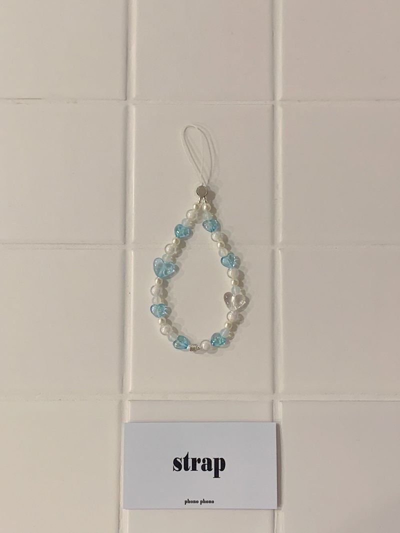 BLUE LOVE PHONE STRAP