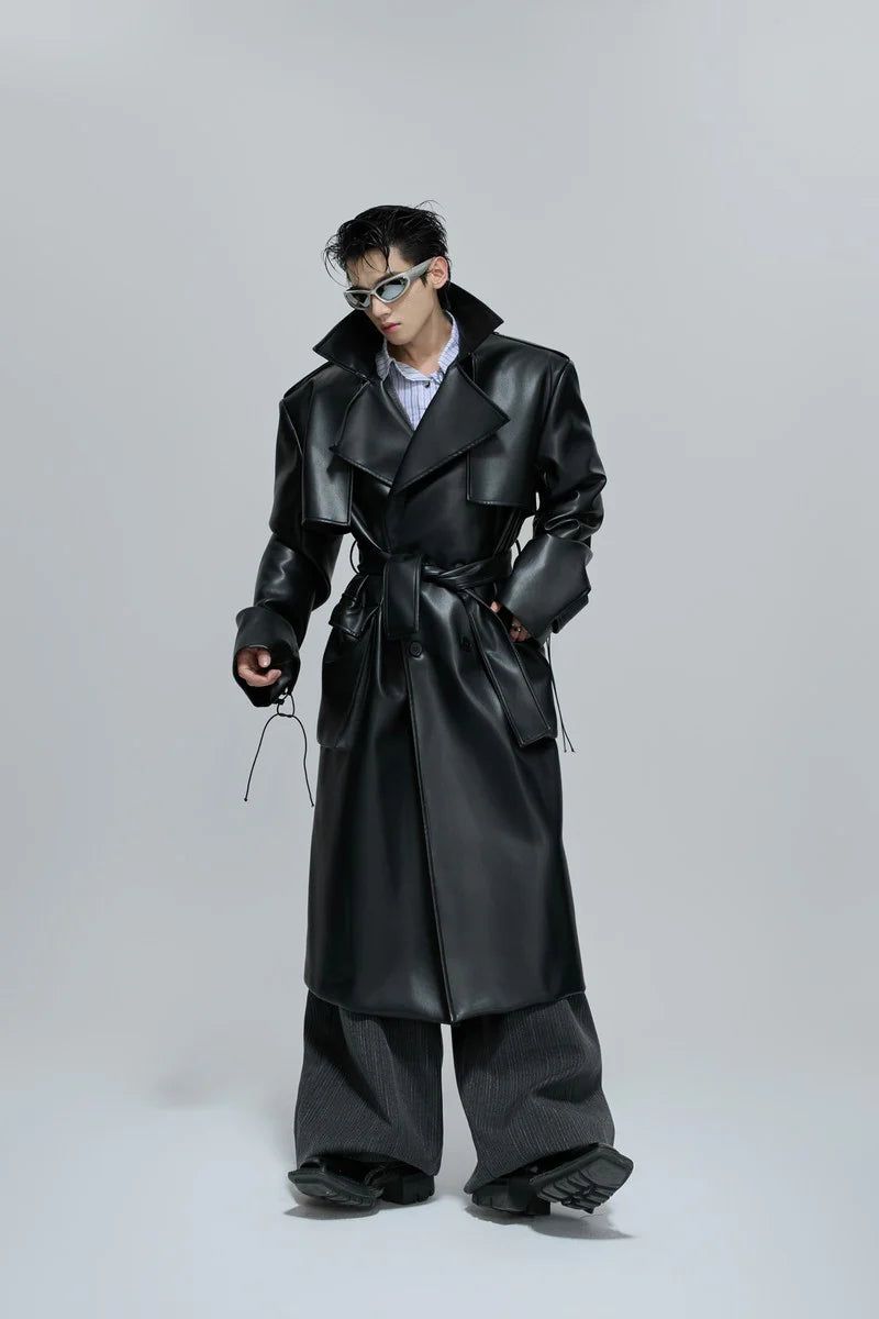Argue Cultureの「Deconstructed Belted Leather Trench（Jackets/Outerwear）」