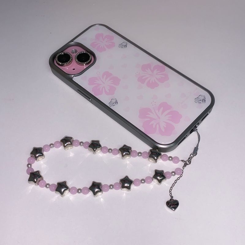 pink soda strap - heart