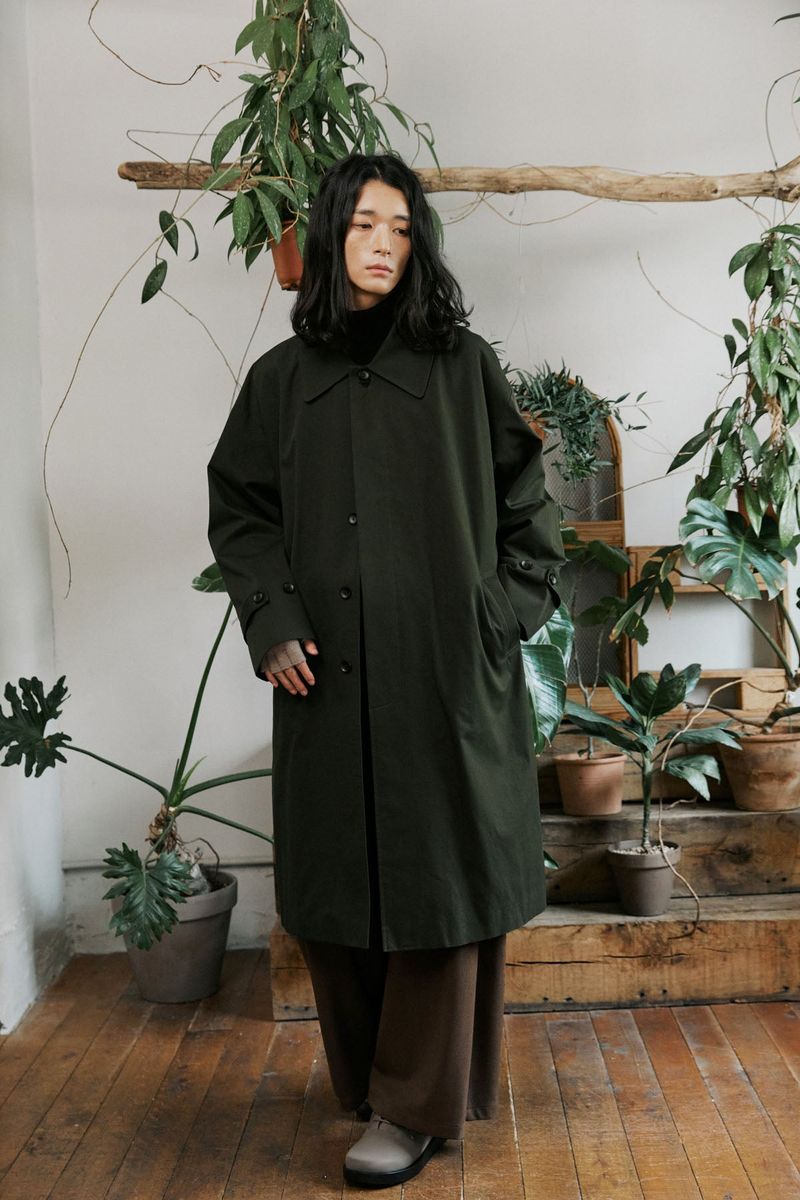 unisex mac coat khaki