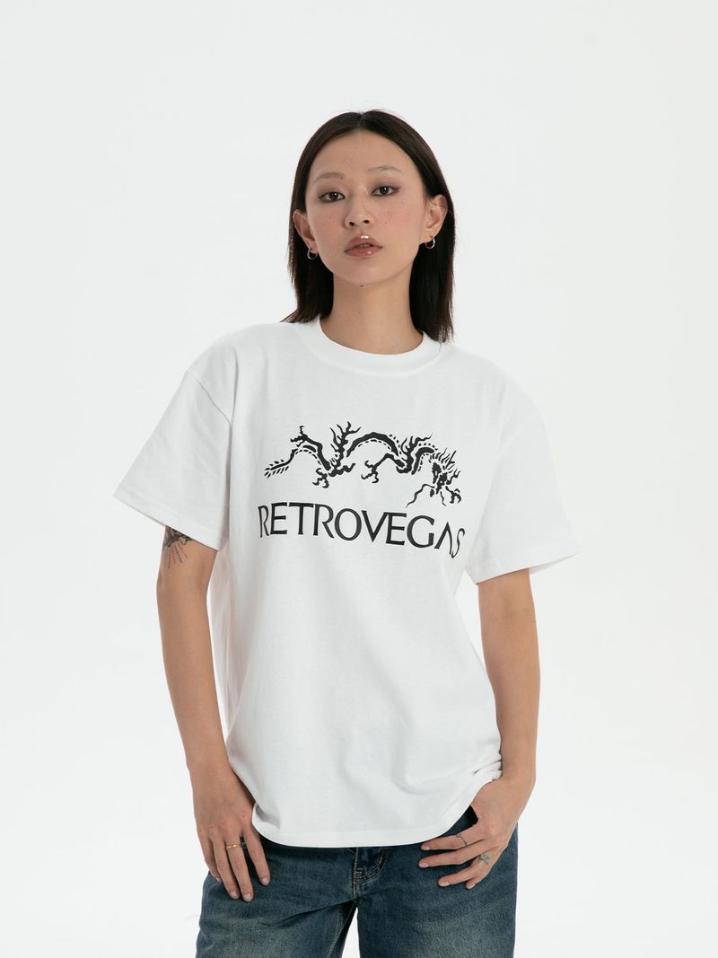 RTVG(RETROVEGAS) Bone dragon spoof t-shirt