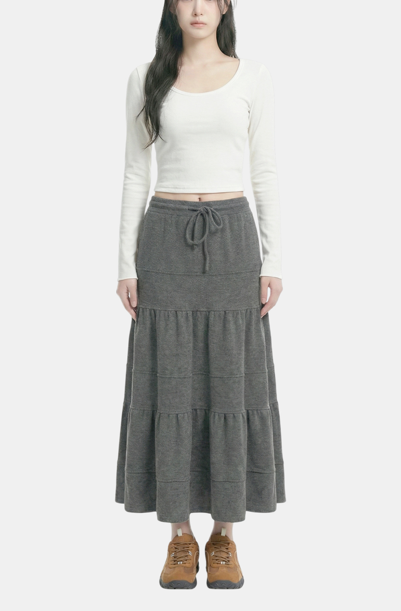 Aerin Flow Layer Long Skirt