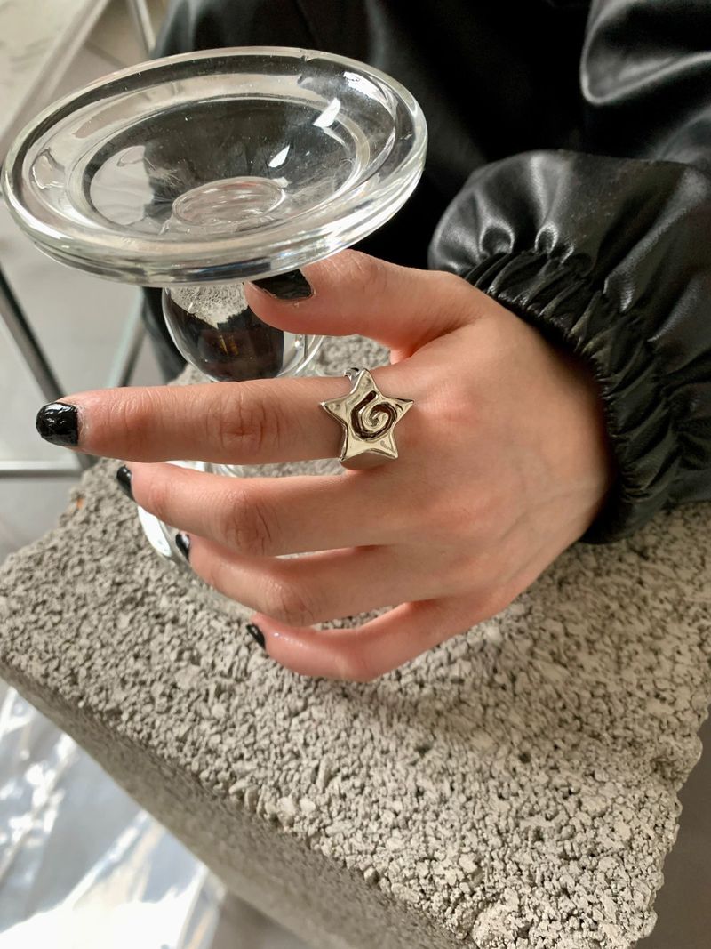 Naruto silver star ring
