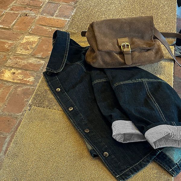 Rabbit round denim jacket