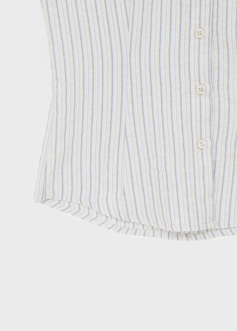 [MADE] Lunea Stripe Short-Sleeve Shirt