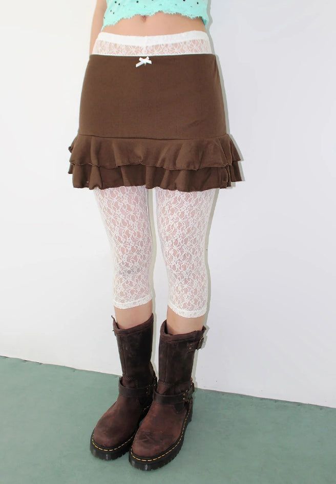 AAKE（アケ）の「LACE CAPRI LEGGINGS（Pants）」