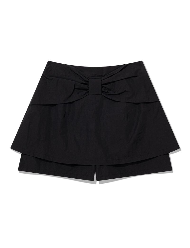 GIANT RIBBON SKIRT PANTS(BLACK)