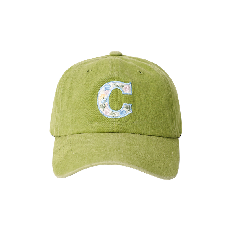 Flower C Washing Ball Cap (Olive)