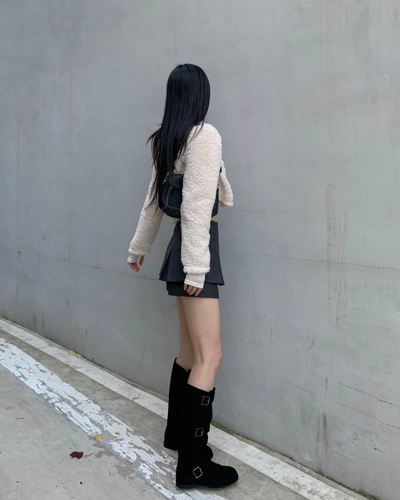 Pleated pants skirt