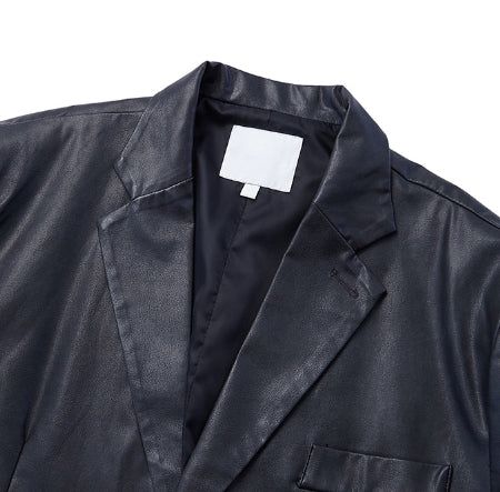 Kates leather over blazer