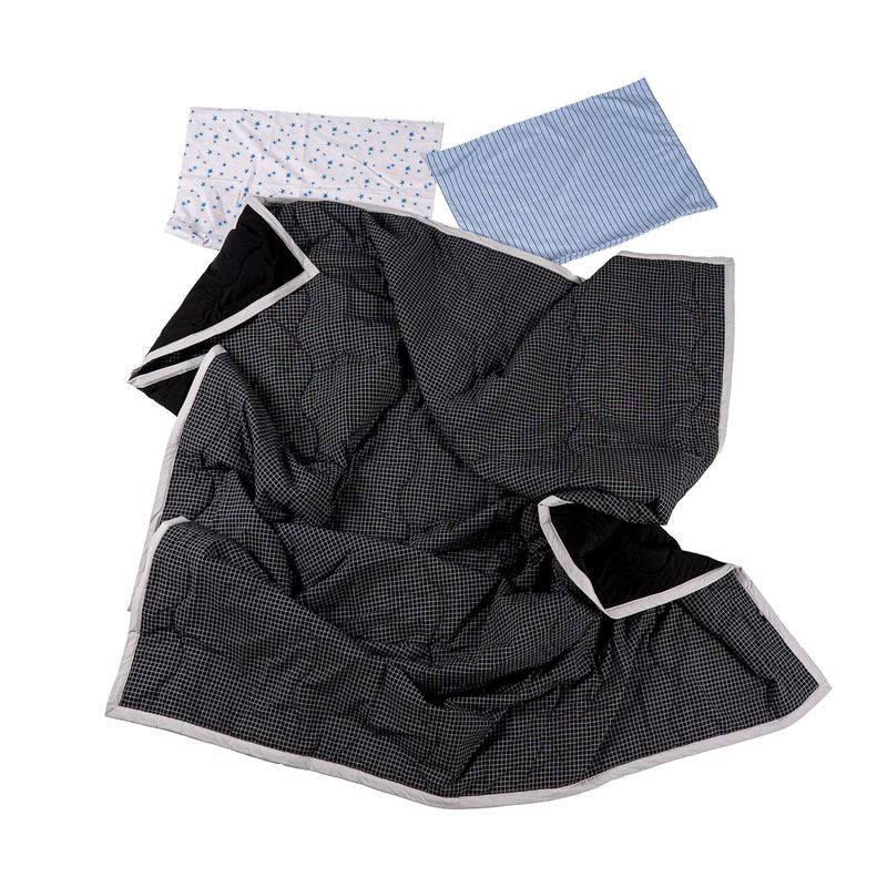 dormor（ドルモル）の「ボーダーラインパターンリバーシブルサマーコンフォーター - Black Double Check - SS size（インテリア）」