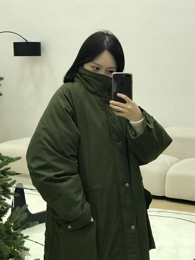 (quilted beam) Biei raglan padding coat